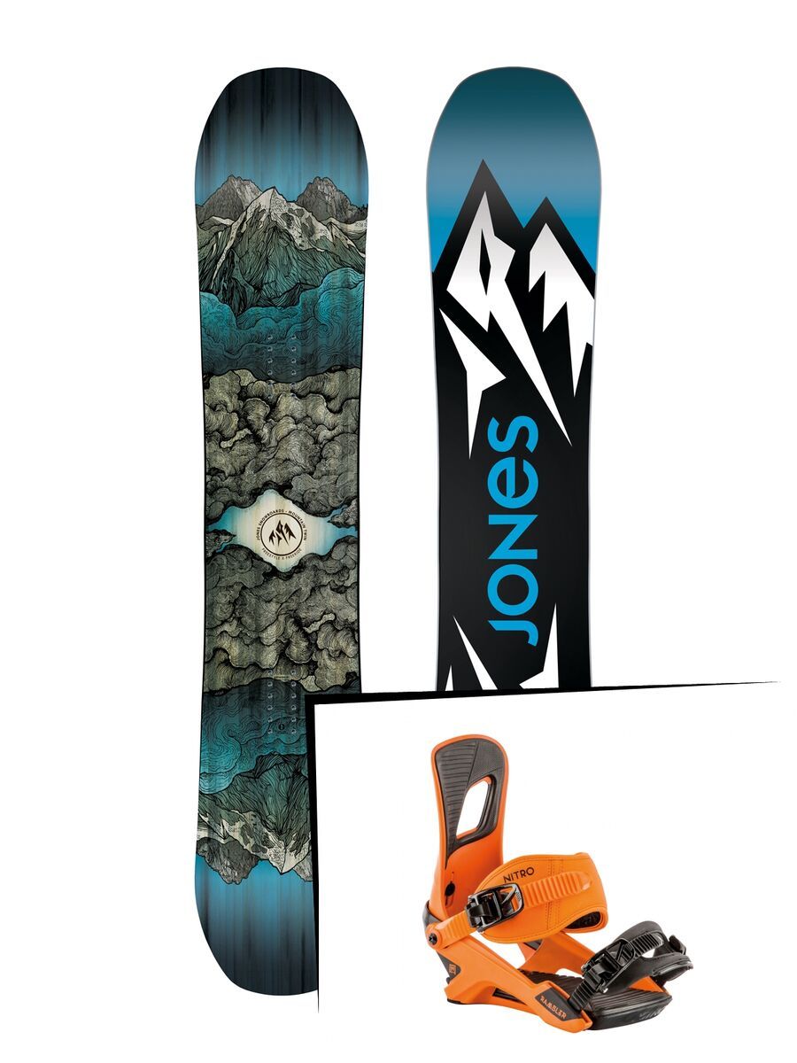 Set: Jones Mountain Twin Wide 2019 + Nitro Rambler OJ - Bild 1