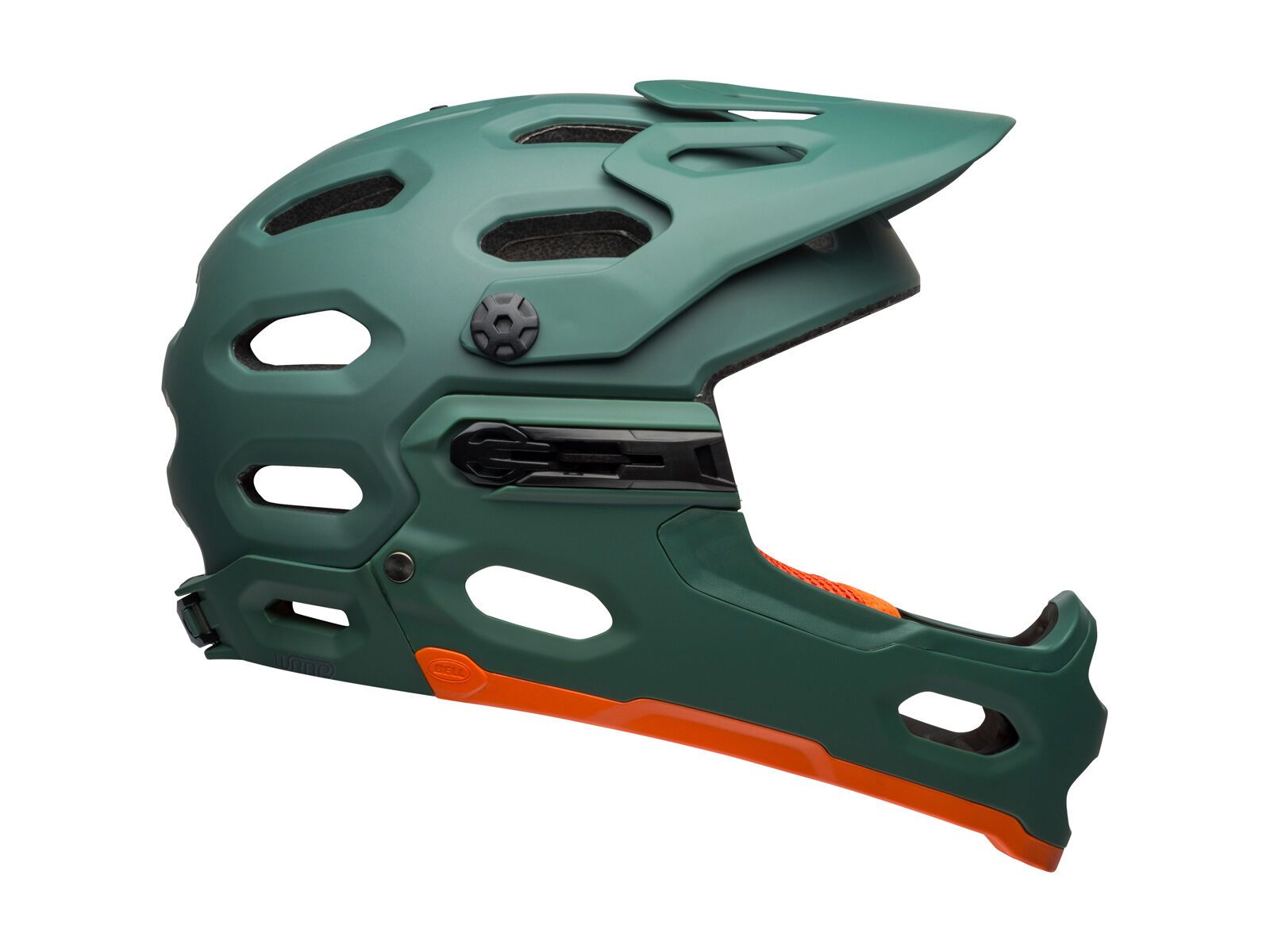 Bell Super 3R MIPS, matte dark green/orange - Bild 3