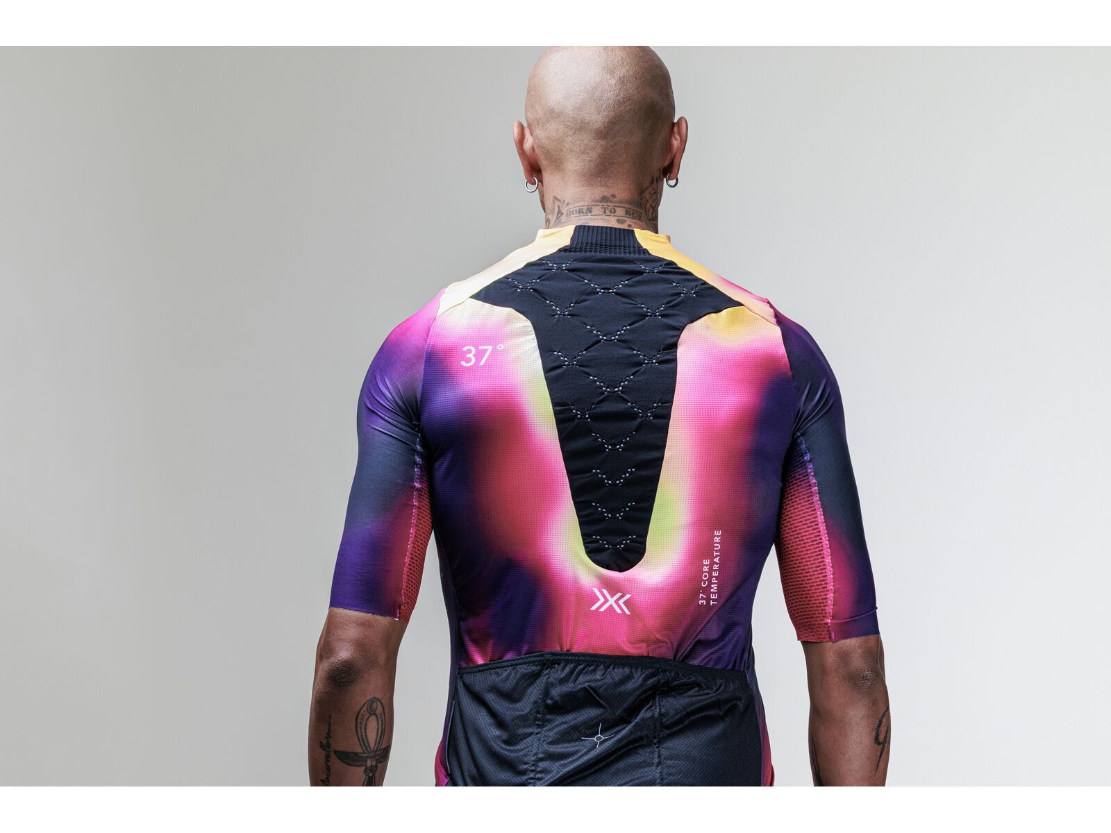 X-Bionic Corefusion Men's Cycling Short Sleeve Aero Jersey, heatmap - Bild 7