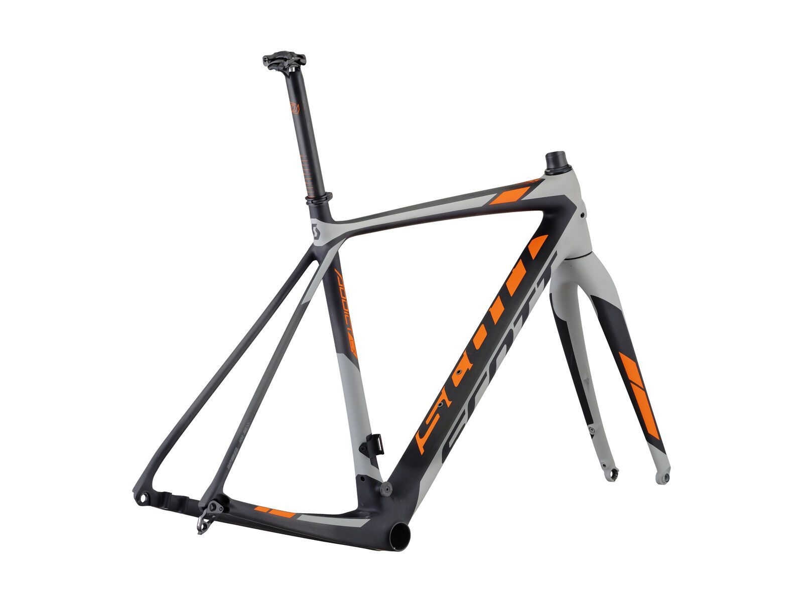 Scott Addict CX 20 Disc Mech/Di2 Rahmenset, black/grey/orange - Bild 1