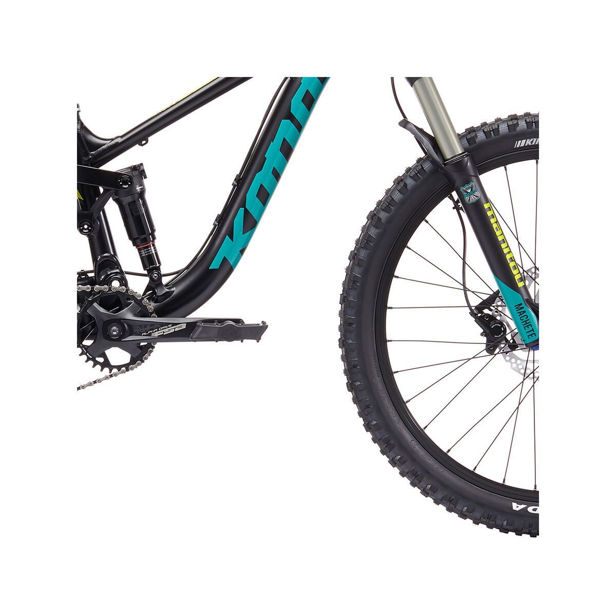 Kona Process 24, matt black w/ gloss emerald green & yellow decals - Bild 4