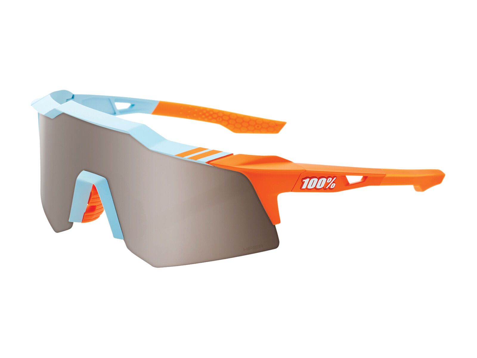 100% Speedcraft XS - HiPER Silver Mirror, soft tact two tone - Bild 1