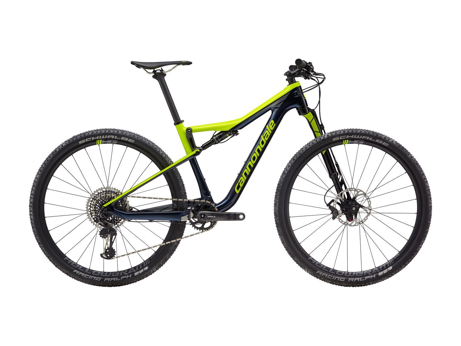 Cannondale Scalpel-Si Carbon 2, midnight w/ volt and stealth gray - gloss - Bild 1