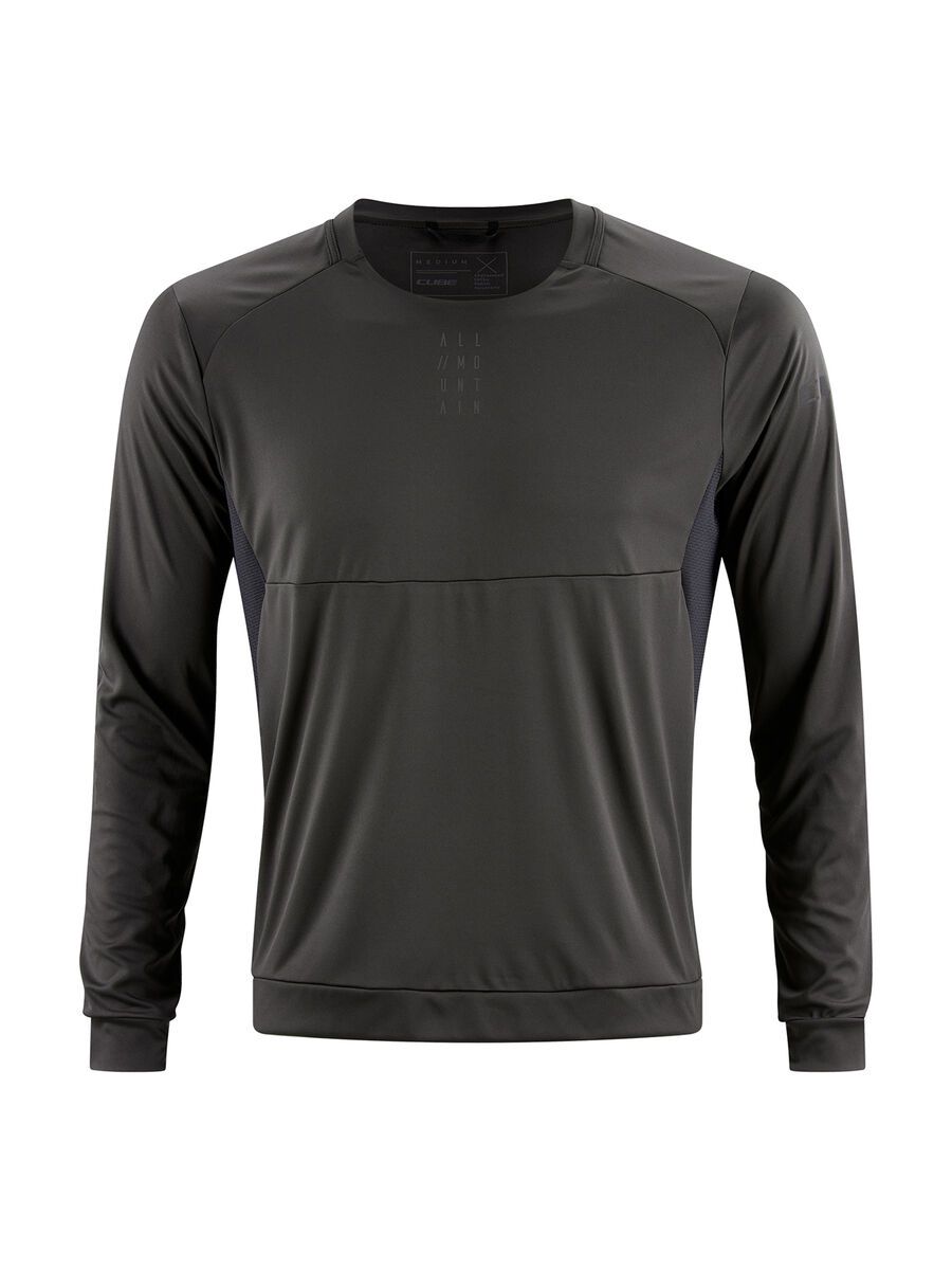 Cube AM Rundhalstrikot langarm, black - Bild 1