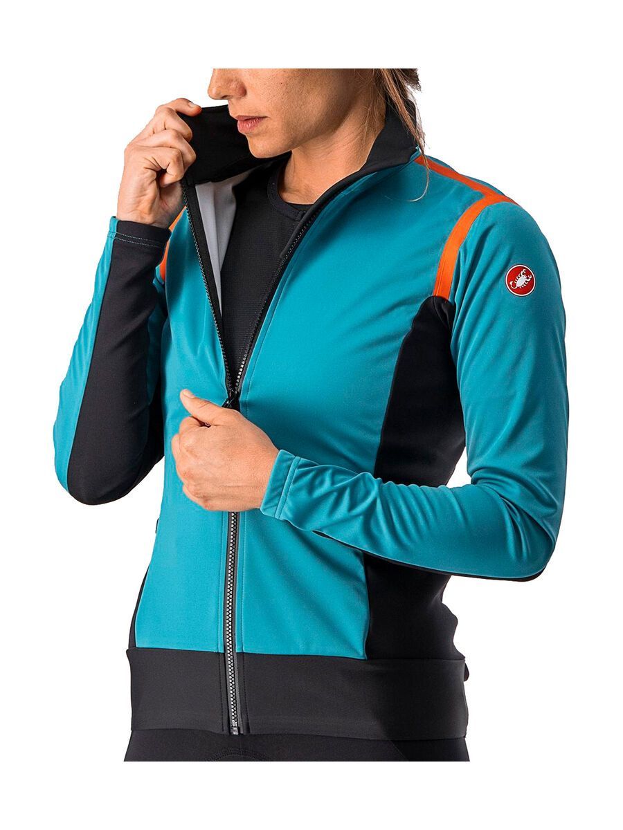 Castelli Alpha RoS 2 W Light Jacket, teal blue/black-fiery red - Bild 4