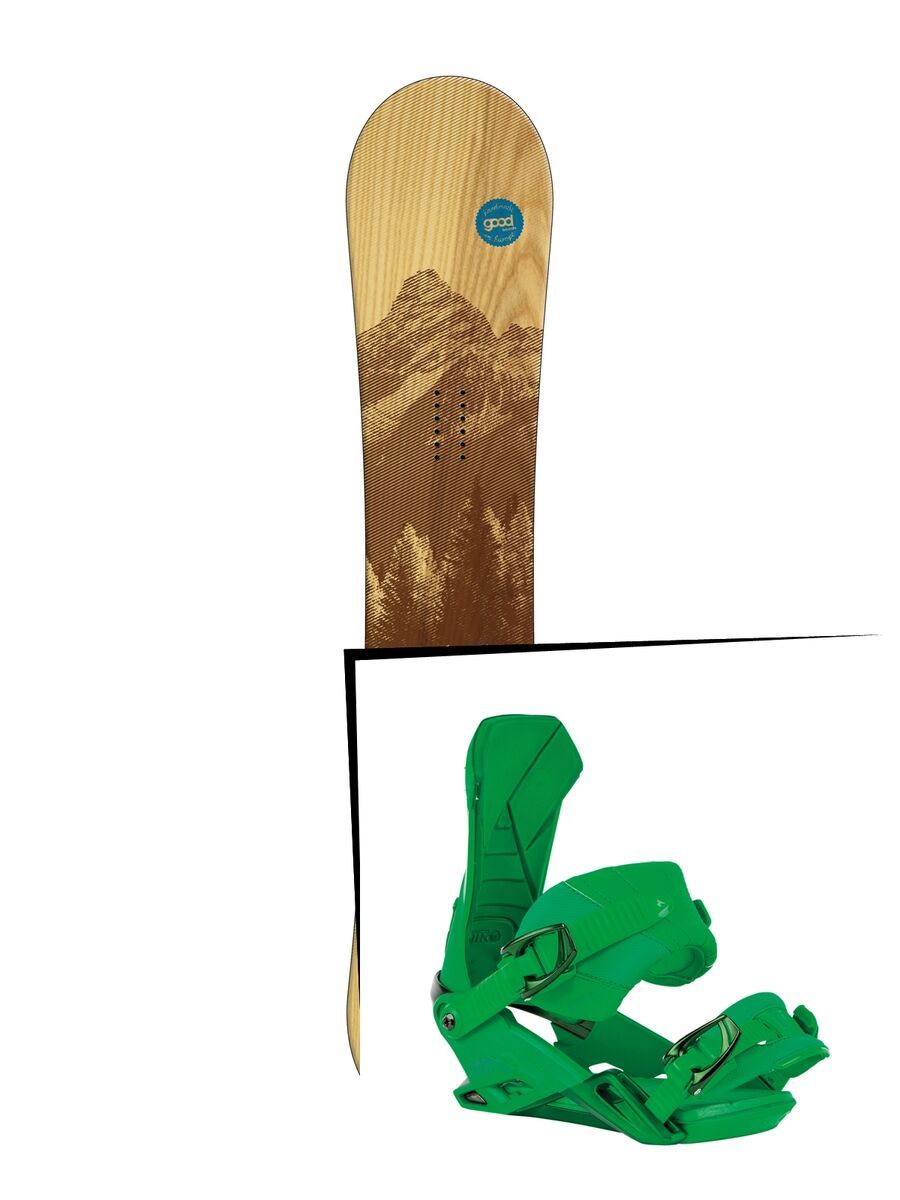 Set: goodboards Wooden 2016 + Nitro Team (1459514S) - Bild 1