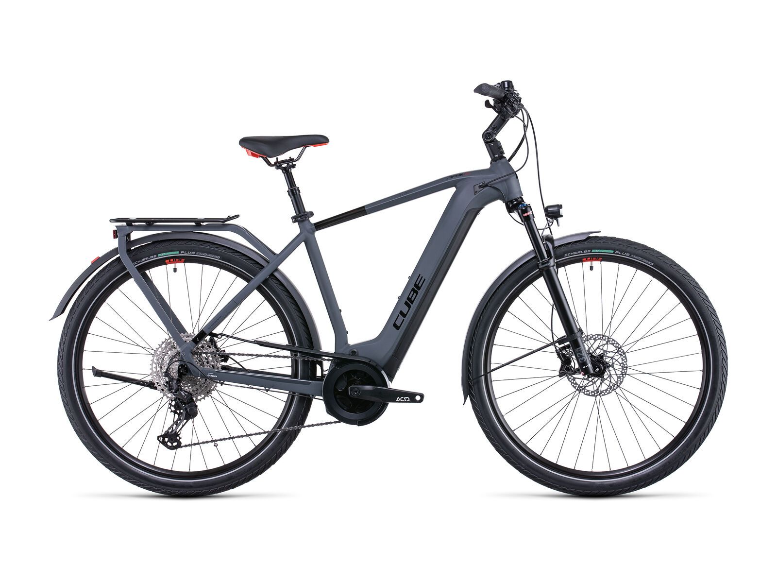 Cube Touring Hybrid EXC 625, grey´n´red - Bild 1