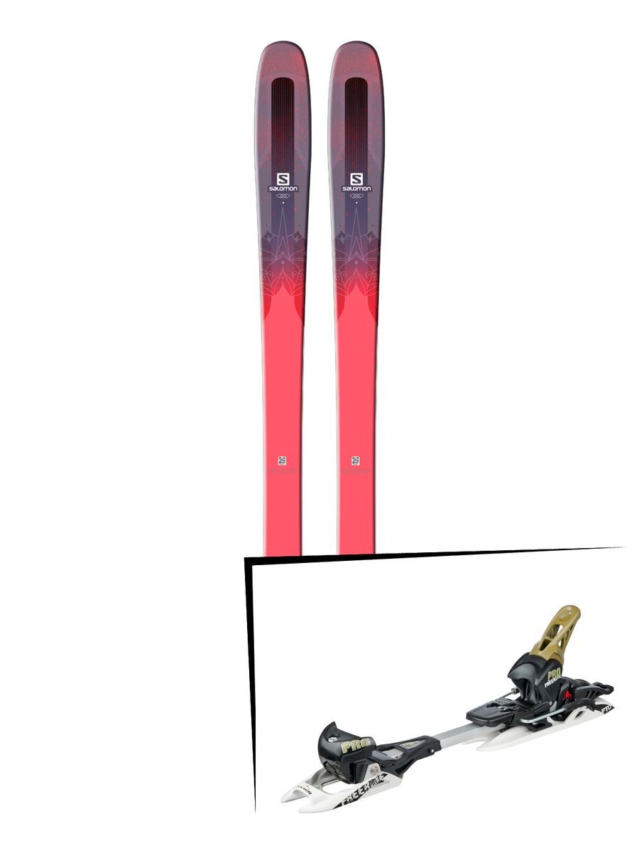 Set: Salomon QST Myriad 85 2018 + Fritschi Diamir Freeride Pro schwarz/oliv - Bild 1