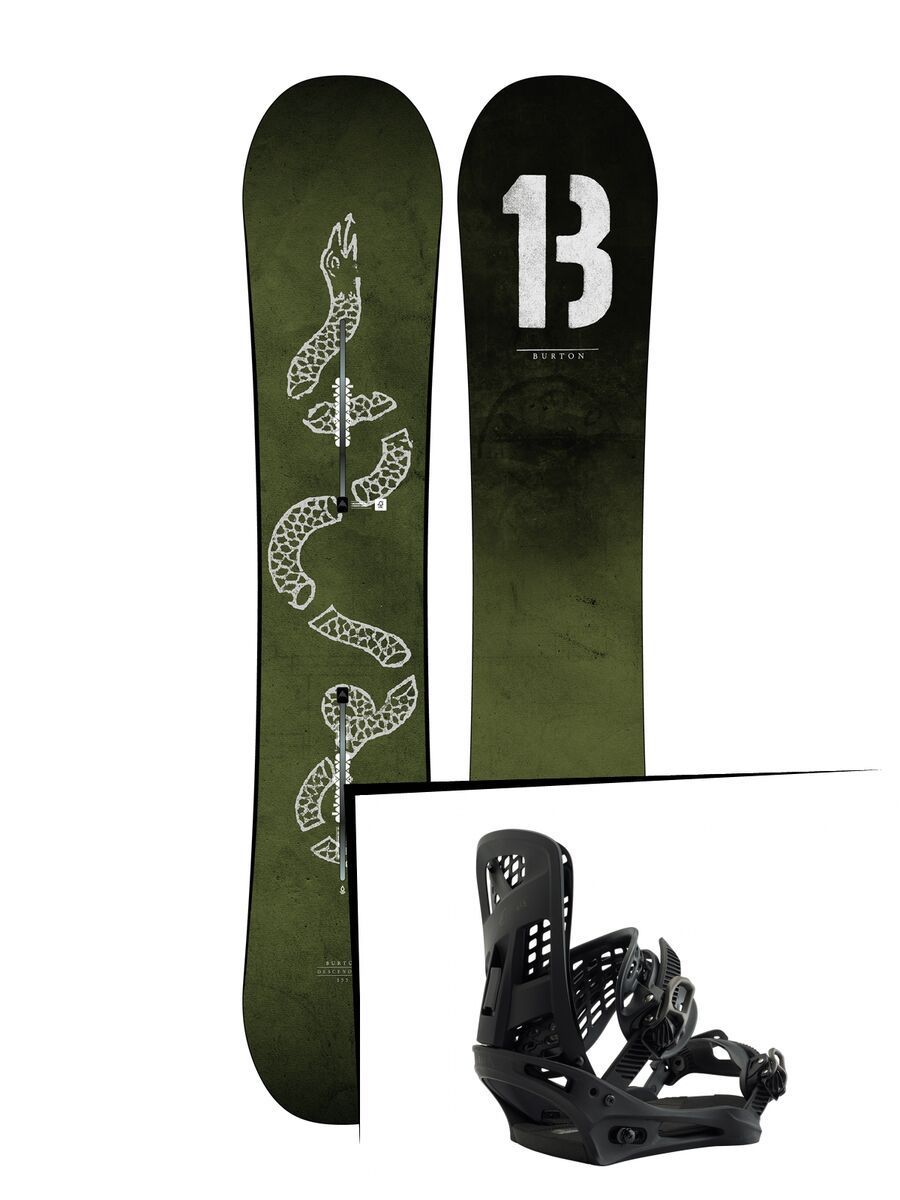 Set: Burton Descendant 2019 + Burton Genesis matty black - Bild 1