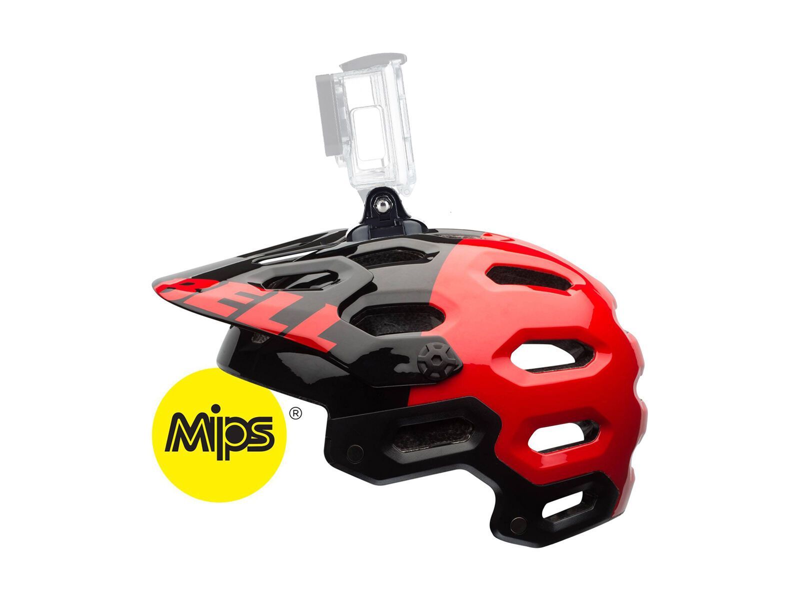 Bell Super 2 MIPS, black/red aggression - Bild 2