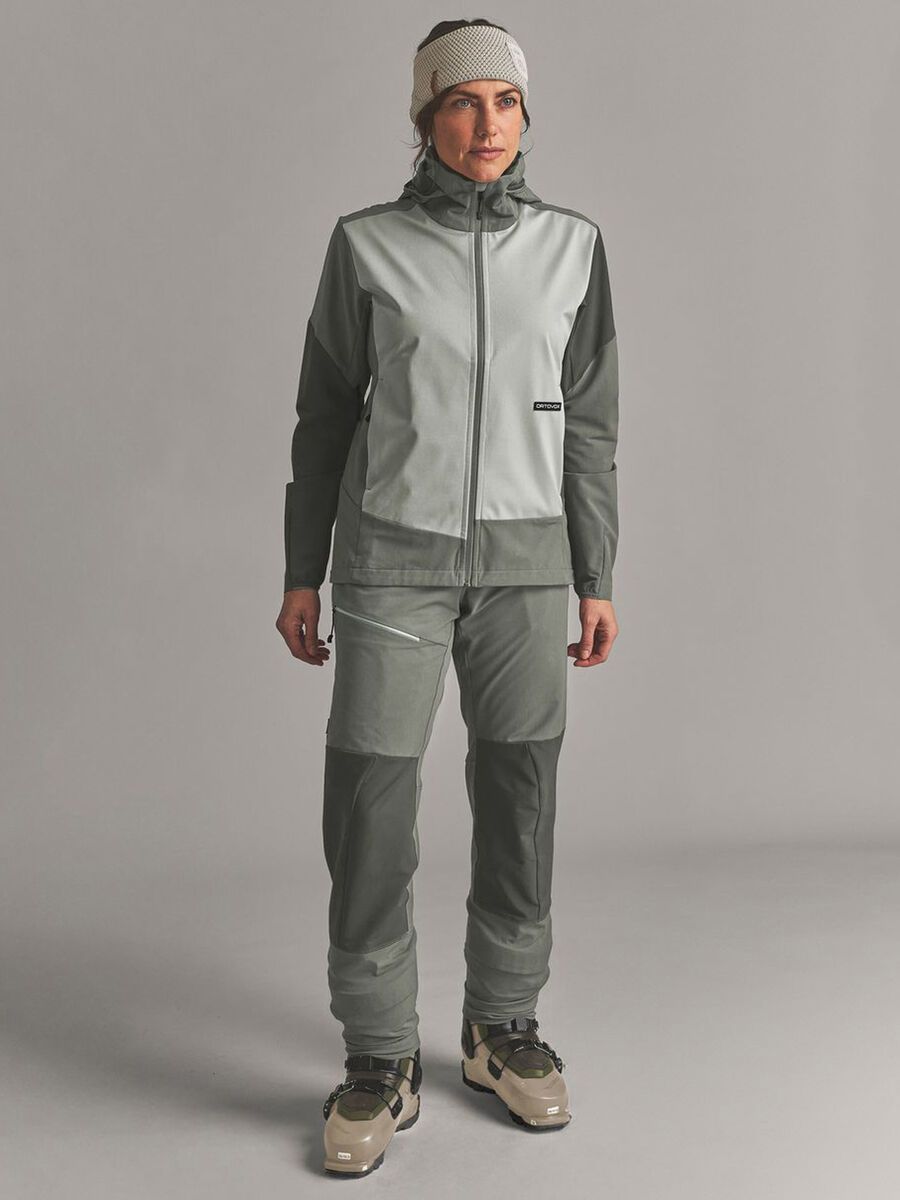 Ortovox Ortler Softshell Plus Jacket W, green sage - Bild 3