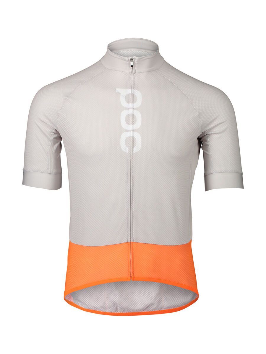 POC M's Essential Road Logo Jersey, granite grey/zink orange - Bild 1