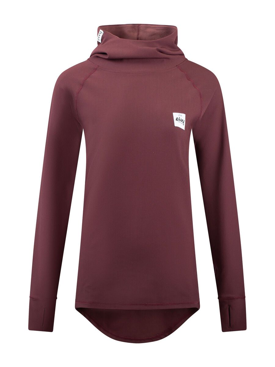 Eivy Icecold Hood Rib Top, wine - Bild 1