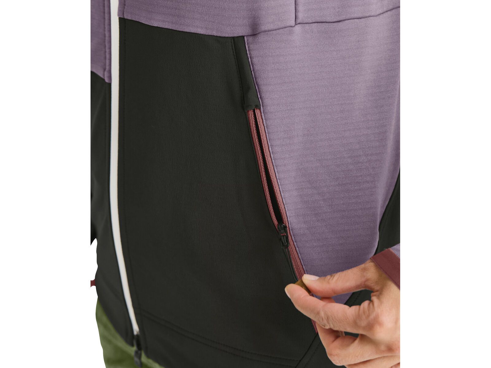 Ortovox Merino Fleece Rib Hoody W, wild berry - Bild 8