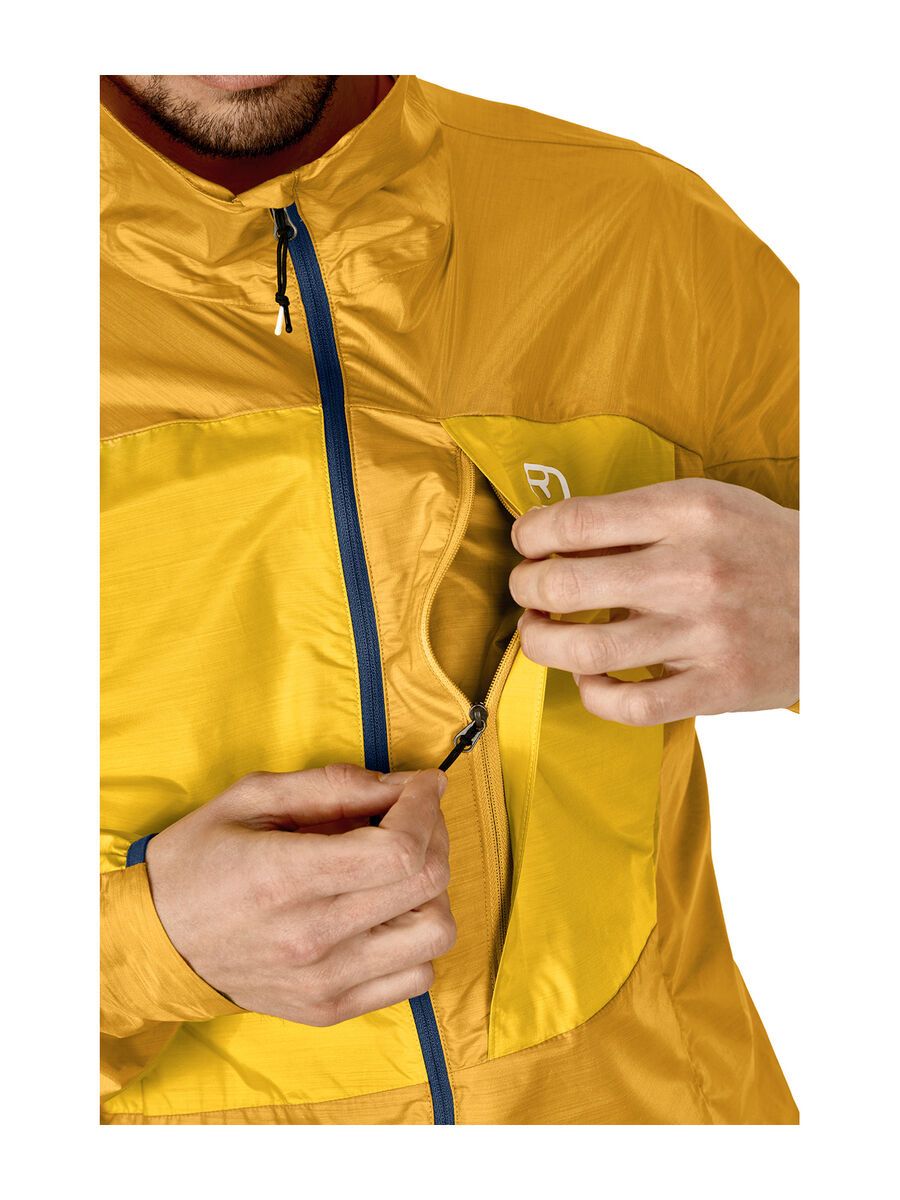 Ortovox Merino Windbreaker M, yellowstone - Bild 4