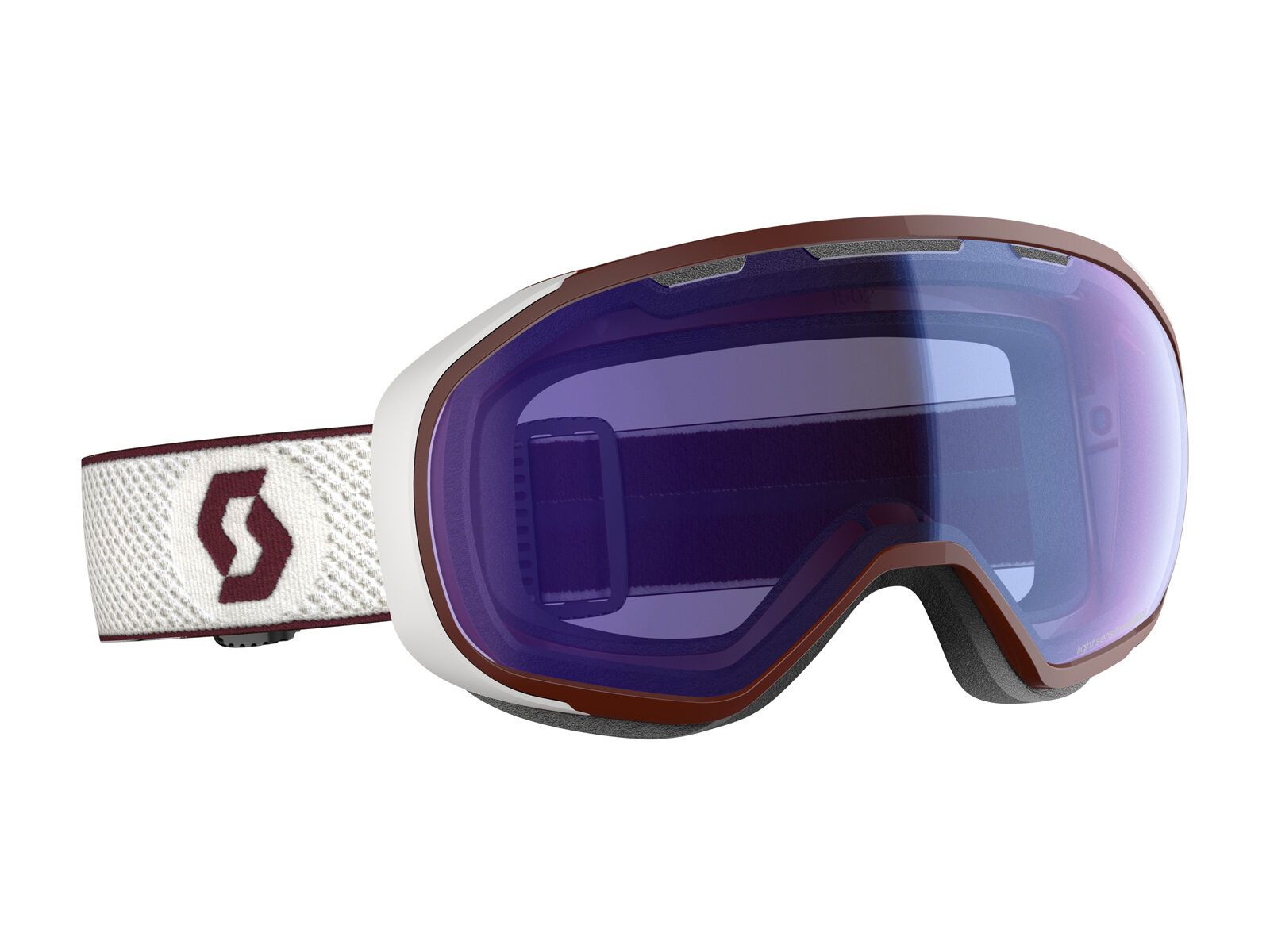Scott Fix, white merlot red/Lens: illuminator blue chrome - Bild 1