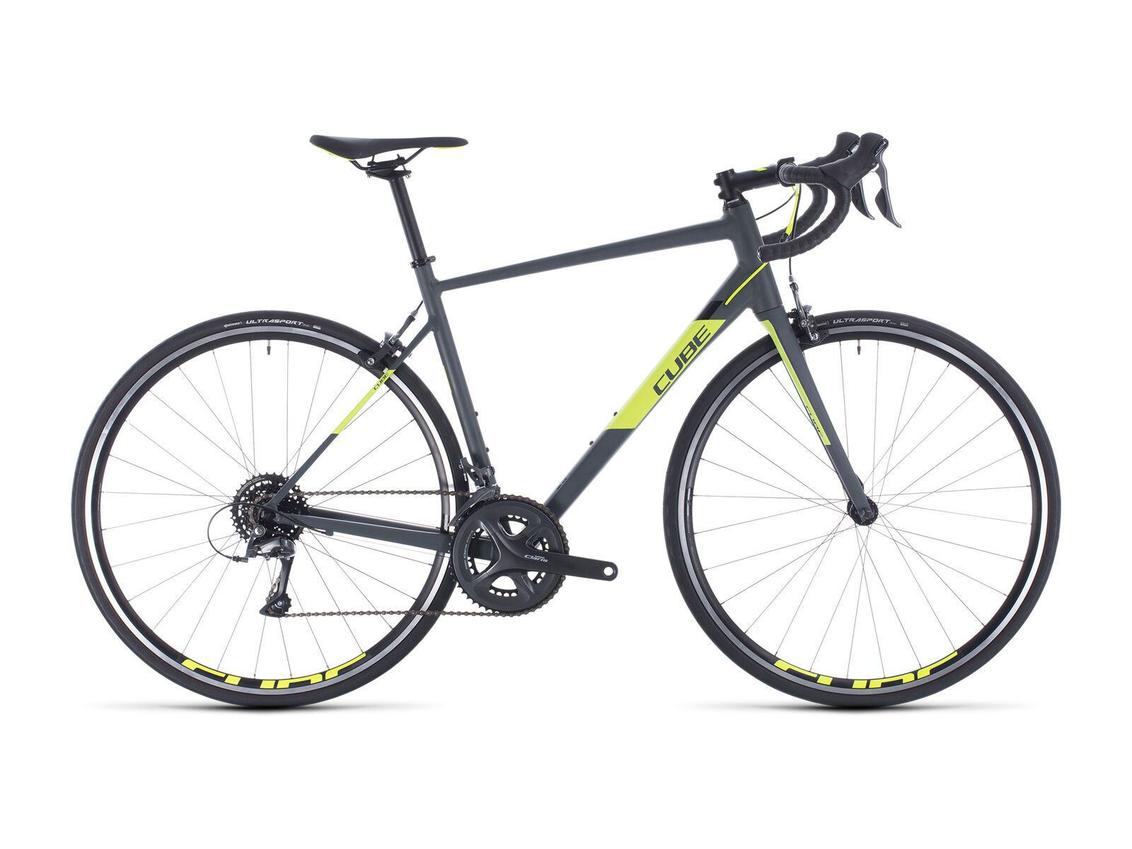 Cube Attain, grey´n´flashyellow - Bild 1