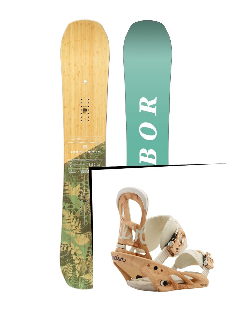Set: Arbor Swoon Rocker 2017 + Burton Scribe (1712914S) - Bild 1