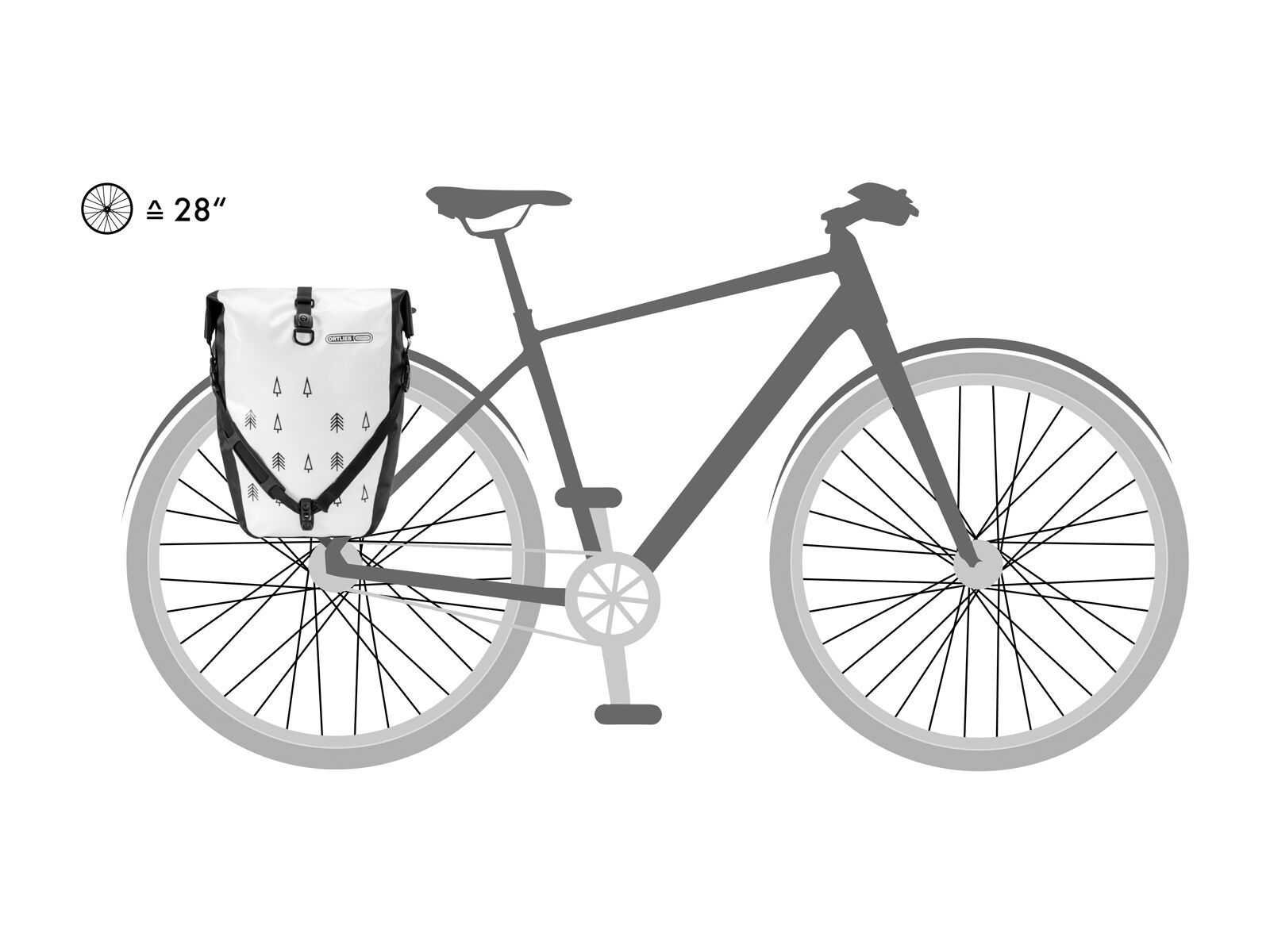 ORTLIEB Back-Roller Design Trees, white-black - Bild 7