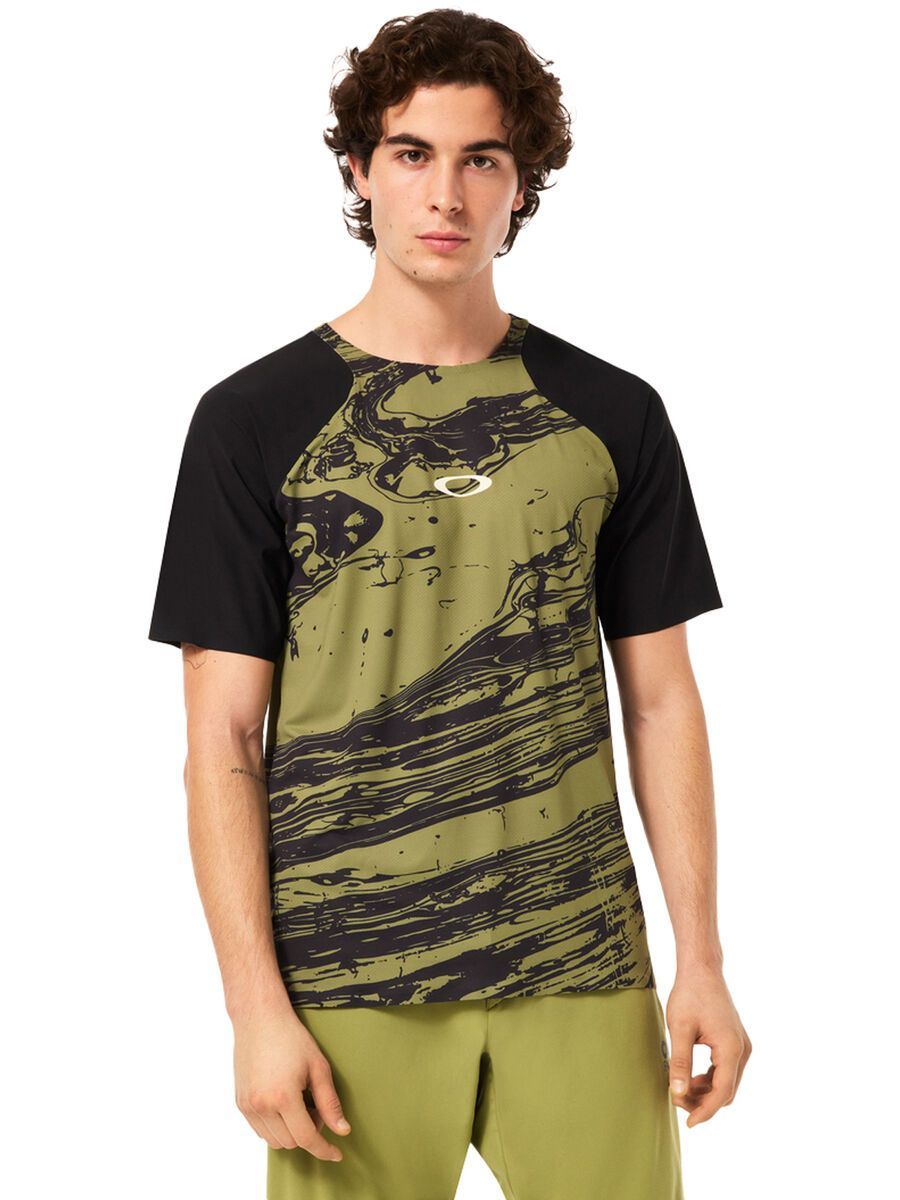 Oakley Seeker Airline SS Jersey, duality swirl green/black - Bild 5