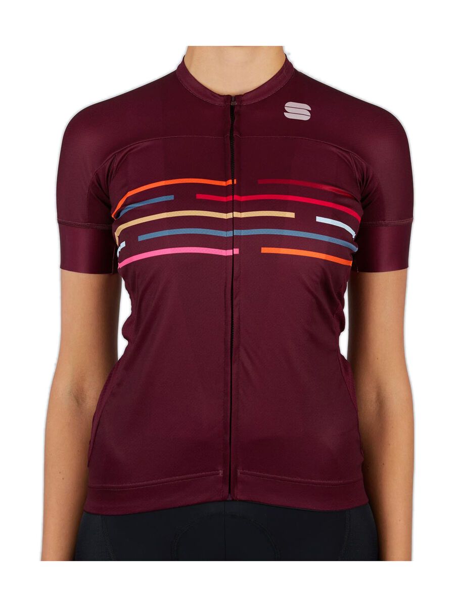 Sportful Vélodrome W Short Sleeve Jersey, red wine - Bild 1
