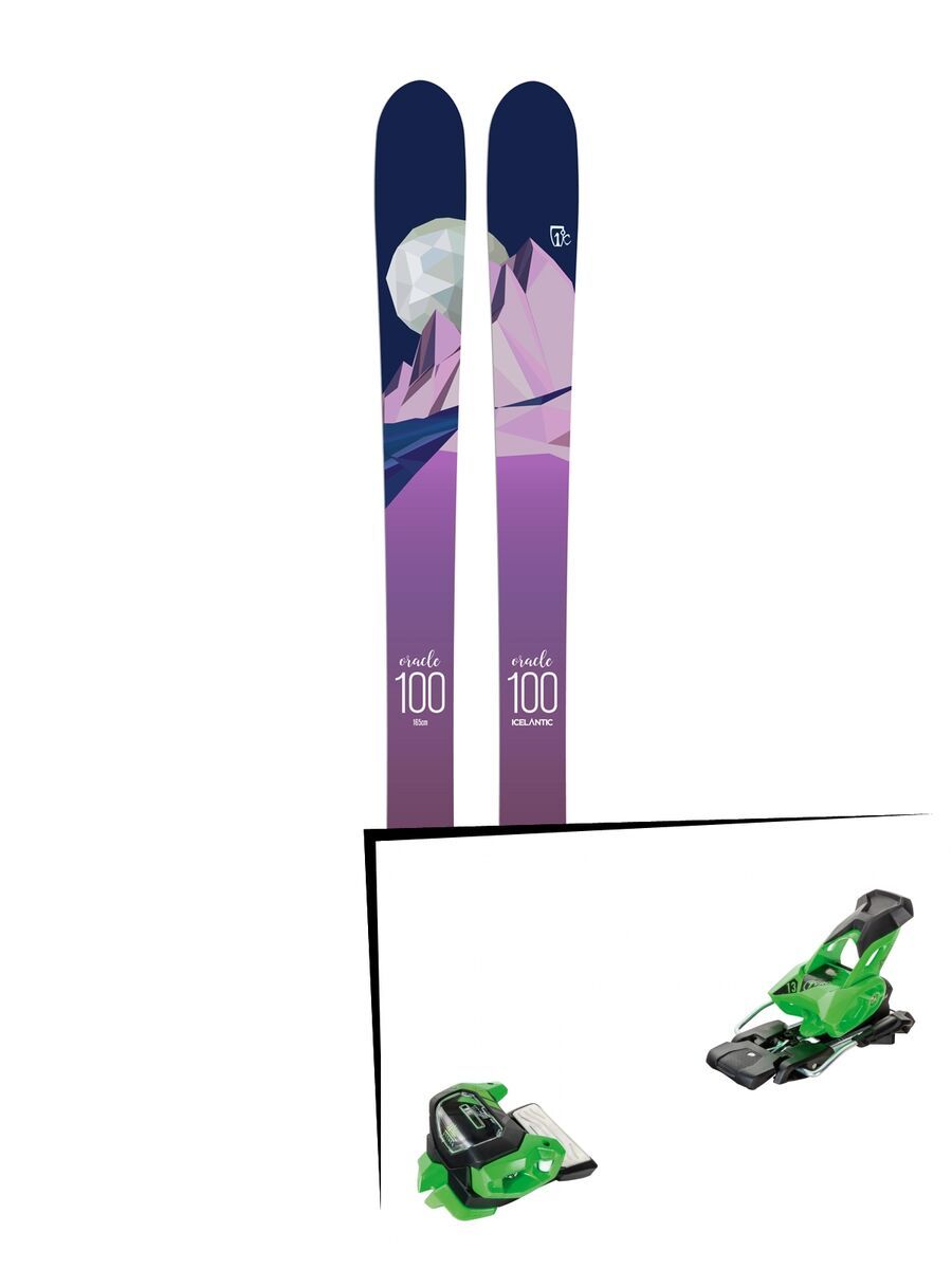 Set: Icelantic Oracle 100 2018 + Tyrolia Attack² 13 GW green - Bild 1