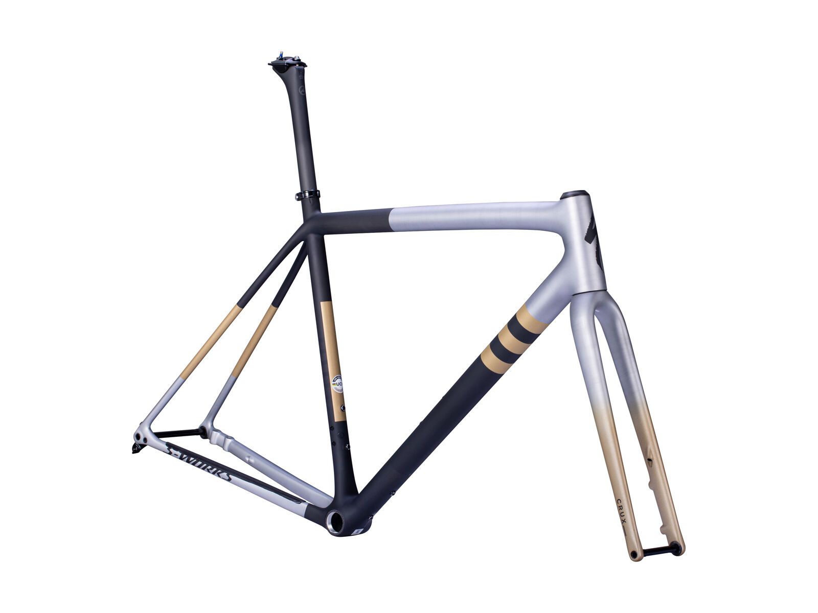 Specialized S-Works Crux Frameset, liquid silver/black/smoke - Bild 1