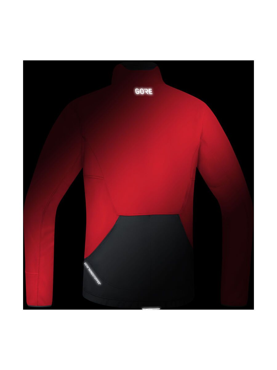 GOREWEAR C5 Gore Windstopper Thermo Trail Jacke, red/black - Bild 5