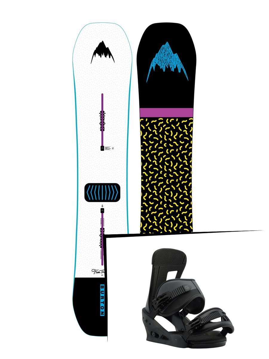 Set: Burton Free Thinker 2019 + Burton Freestyle black matte - Bild 1
