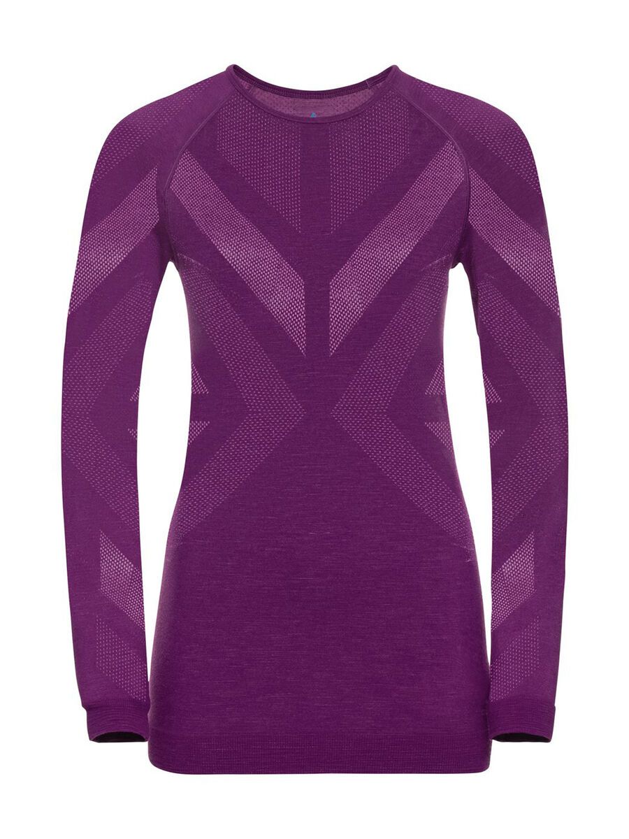 Odlo Women's Natural + Kinship Warm Baselayer Top, charisma melange - Bild 1