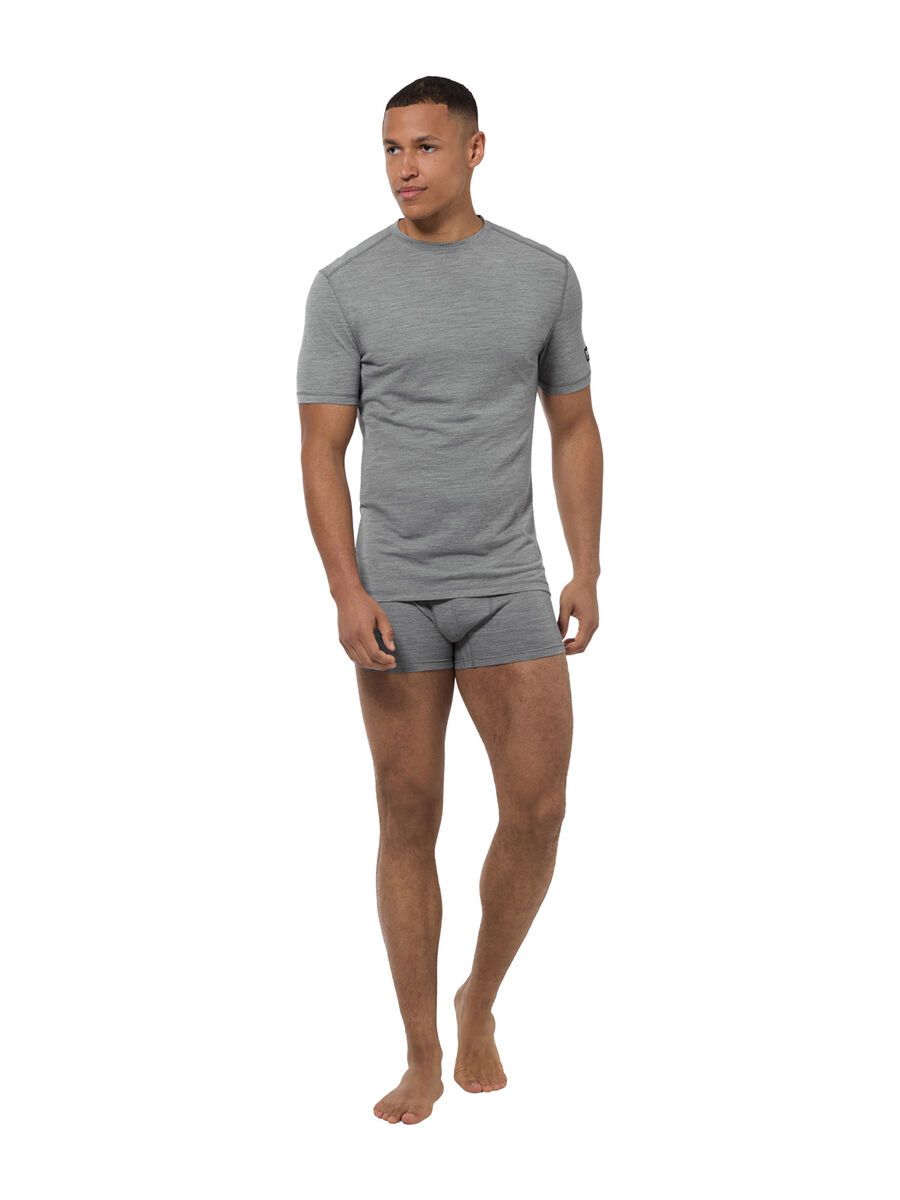 super.natural Sierra140 Tee Herren, cashmere grey melange - Bild 3