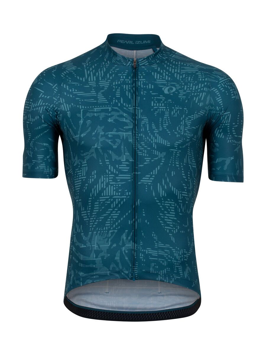 Pearl Izumi Attack Jersey, ocean blue hatch palm - Bild 1