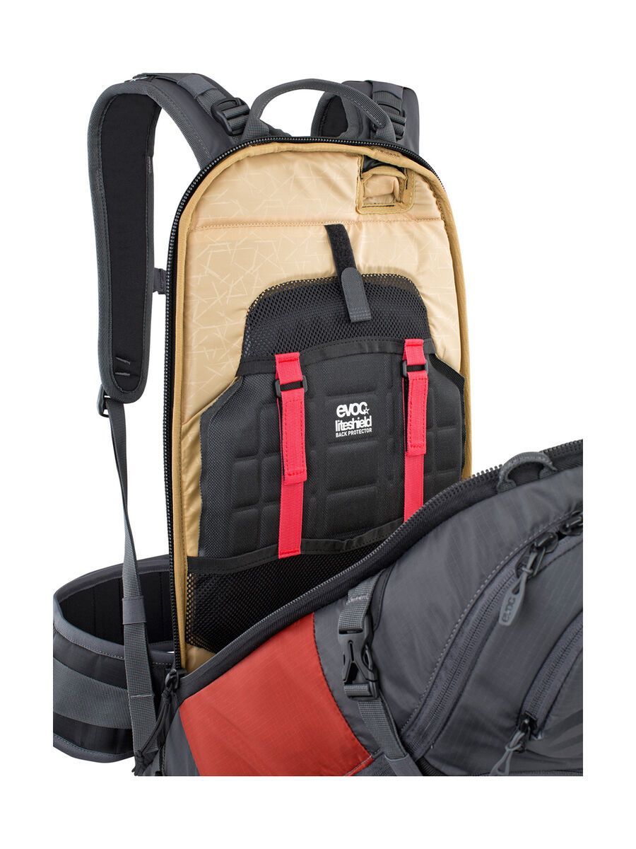 Evoc FR Pro 20l - M/L, carbon grey/chili red - Bild 3