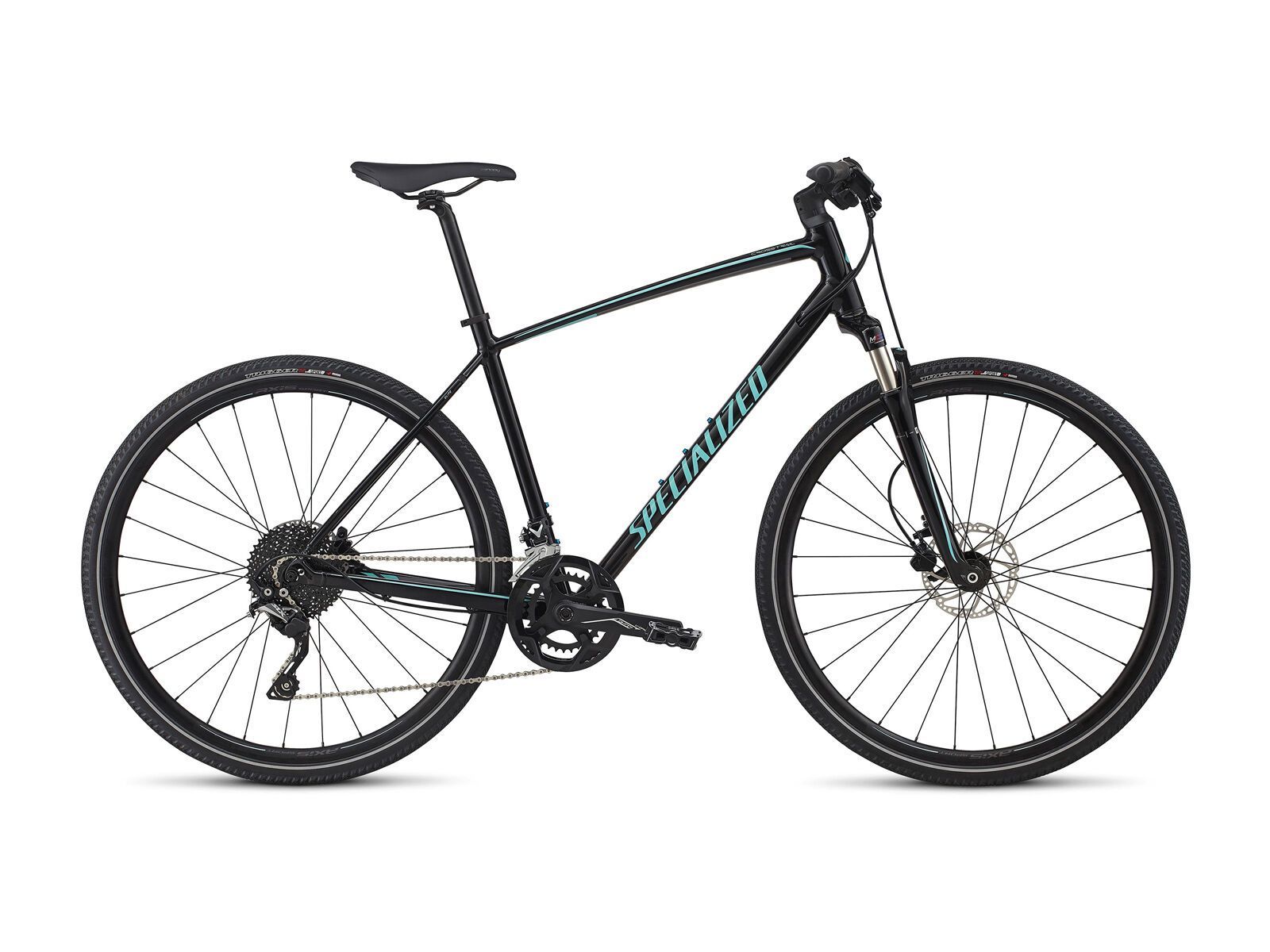 Specialized Crosstrail Elite, gloss tarmac satin black/charcoal/light turquoise reflective - Bild 1