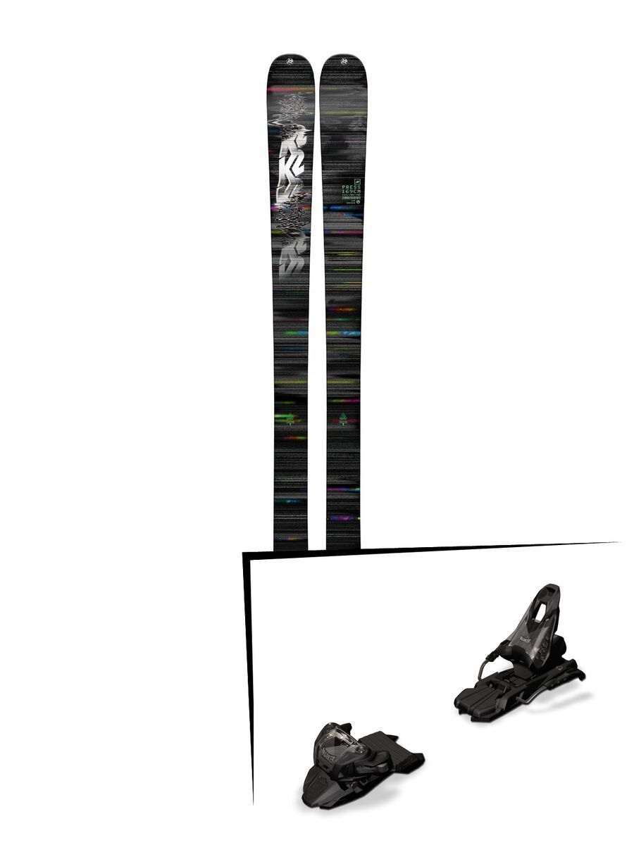 Set: K2 SKI Press 2018 + Marker Free Ten inkl. Screw-Kit black - Bild 1
