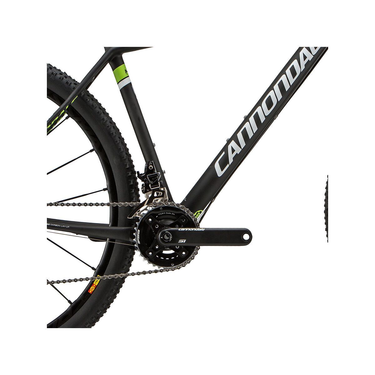 Cannondale F-Si Carbon 1, jet black with berzerker green and magnesium white, matte - Bild 3