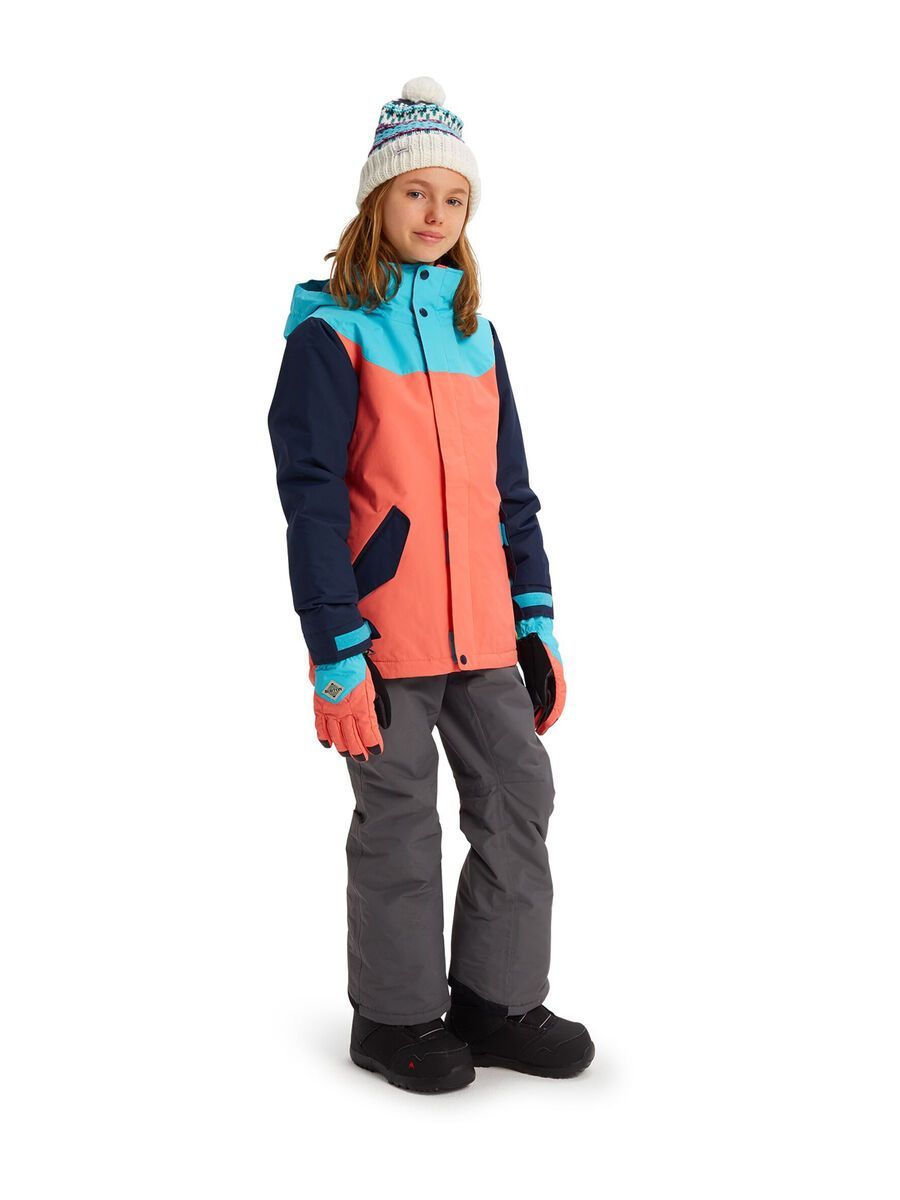 Burton Girls' Elodie Jacket, curacao/dress blue/gregoria peach - Bild 4