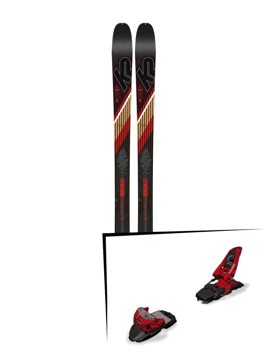 Set: K2 SKI Wayback 80 2019 + Marker Squire 11 red - Bild 1