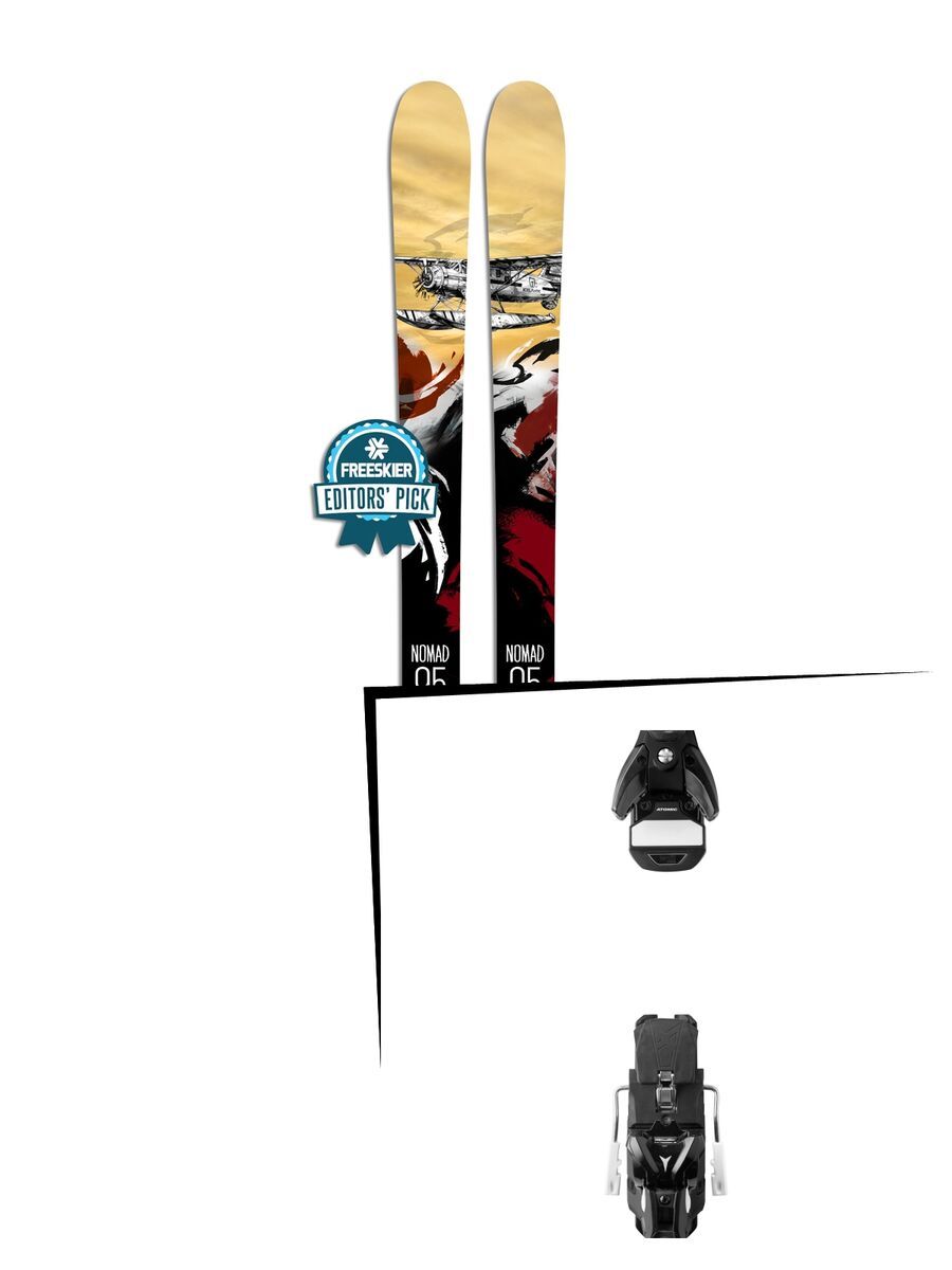 Set: Icelantic Nomad 95 2018 + Atomic STH 13 WTR black/gun metal - Bild 1