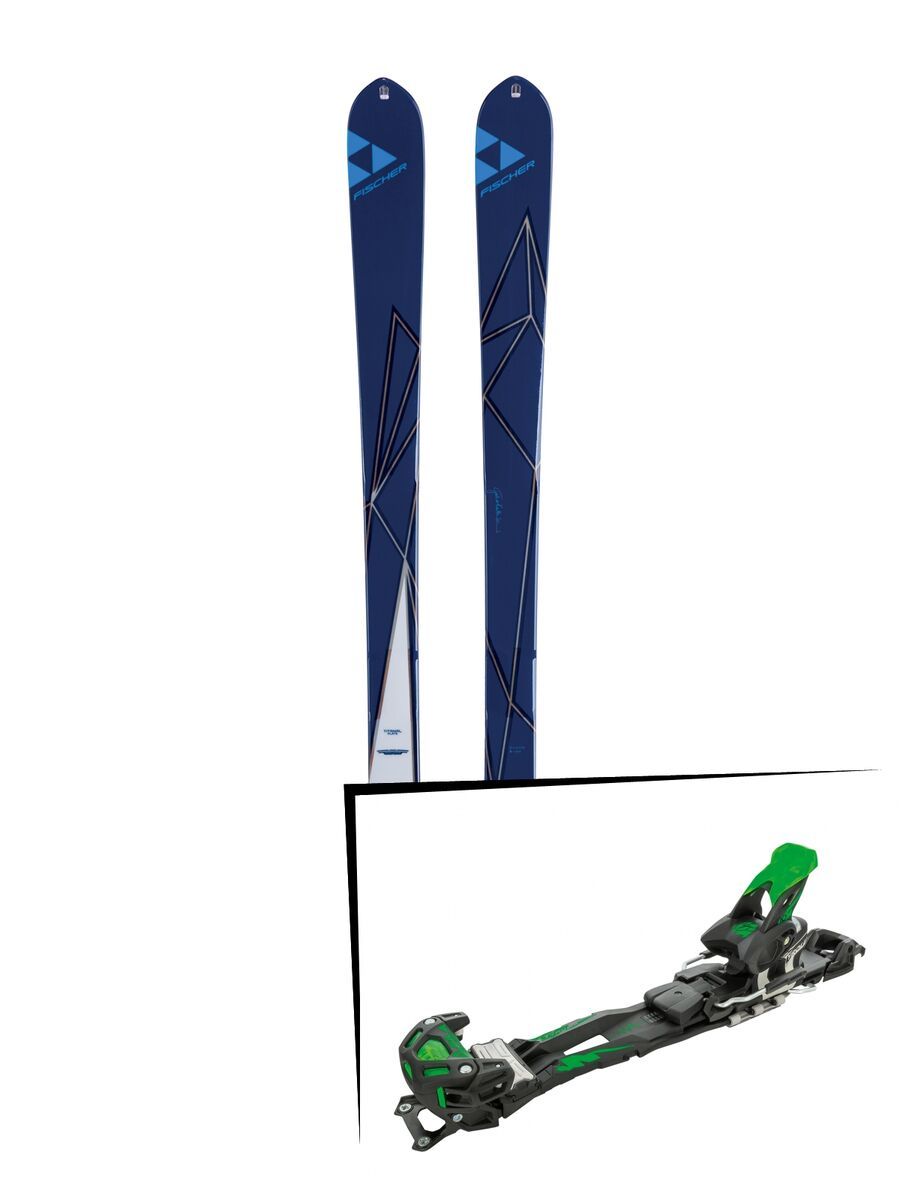 Set: Fischer My Transalp 82 2018 + Tyrolia Adrenalin 16 solid black flash green - Bild 1