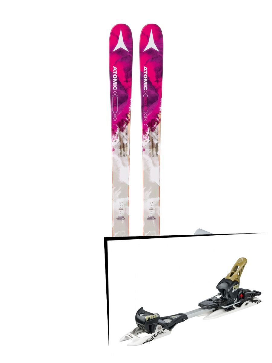 Set: Atomic Backland 85 W + Skin 2018 + Fritschi Diamir Freeride Pro schwarz/oliv - Bild 1