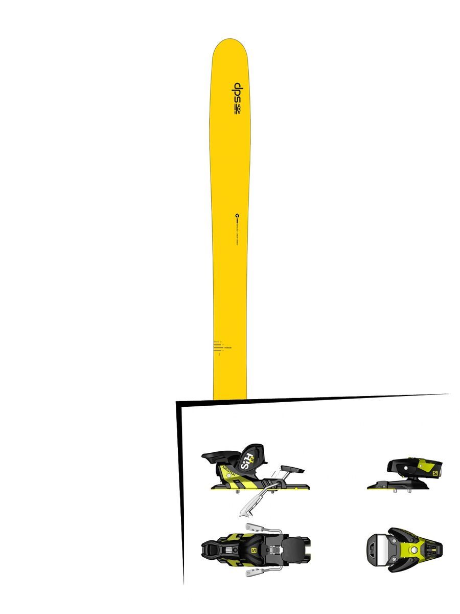 DPS Skis Set: Wailer 112 RP2 Hybrid 2016 + Salomon STH2 WTR 13 - Bild 1