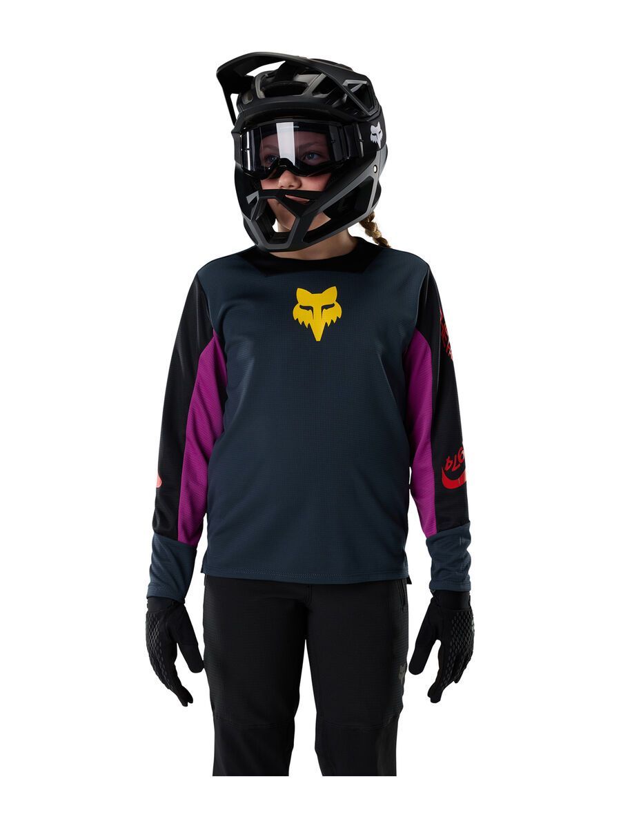Fox Youth Defend LS Jersey Creation, galaxy blue - Bild 3