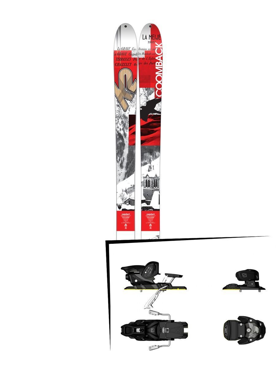 K2 SKI Set: Coomback 104 2016 + Salomon Warden MNC 13 - Bild 1