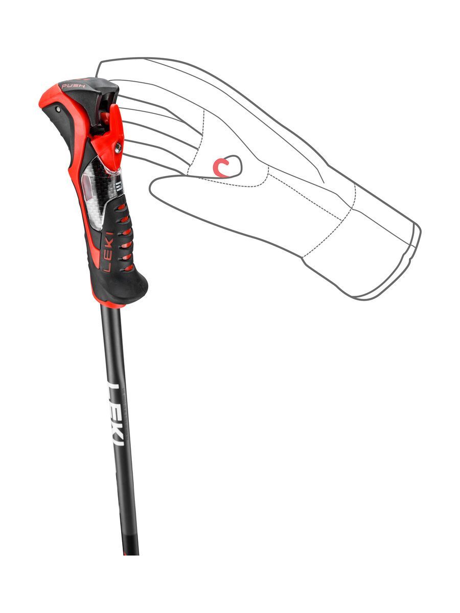 Leki Airfoil 3D, black/dark anthracite/bright red - Bild 5