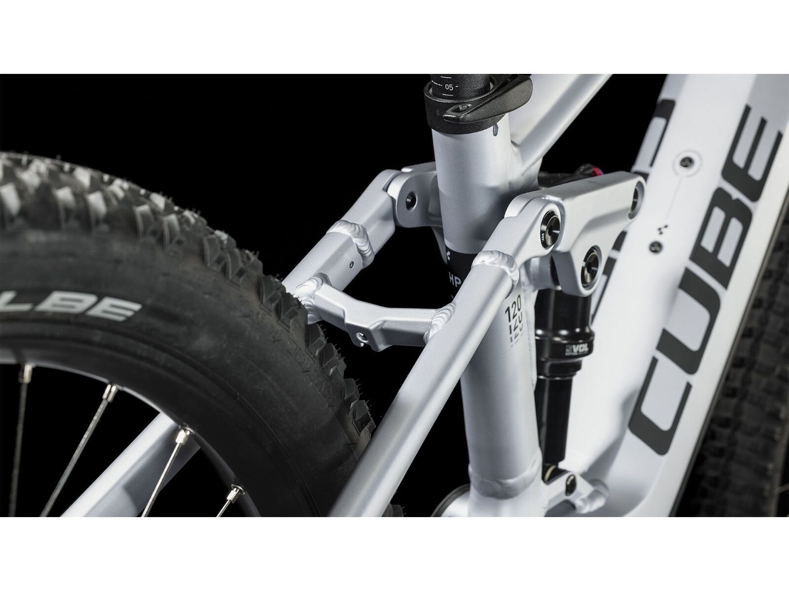 Cube Stereo Hybrid 120 Race 625 27.5, polarsilver´n´black - Bild 5