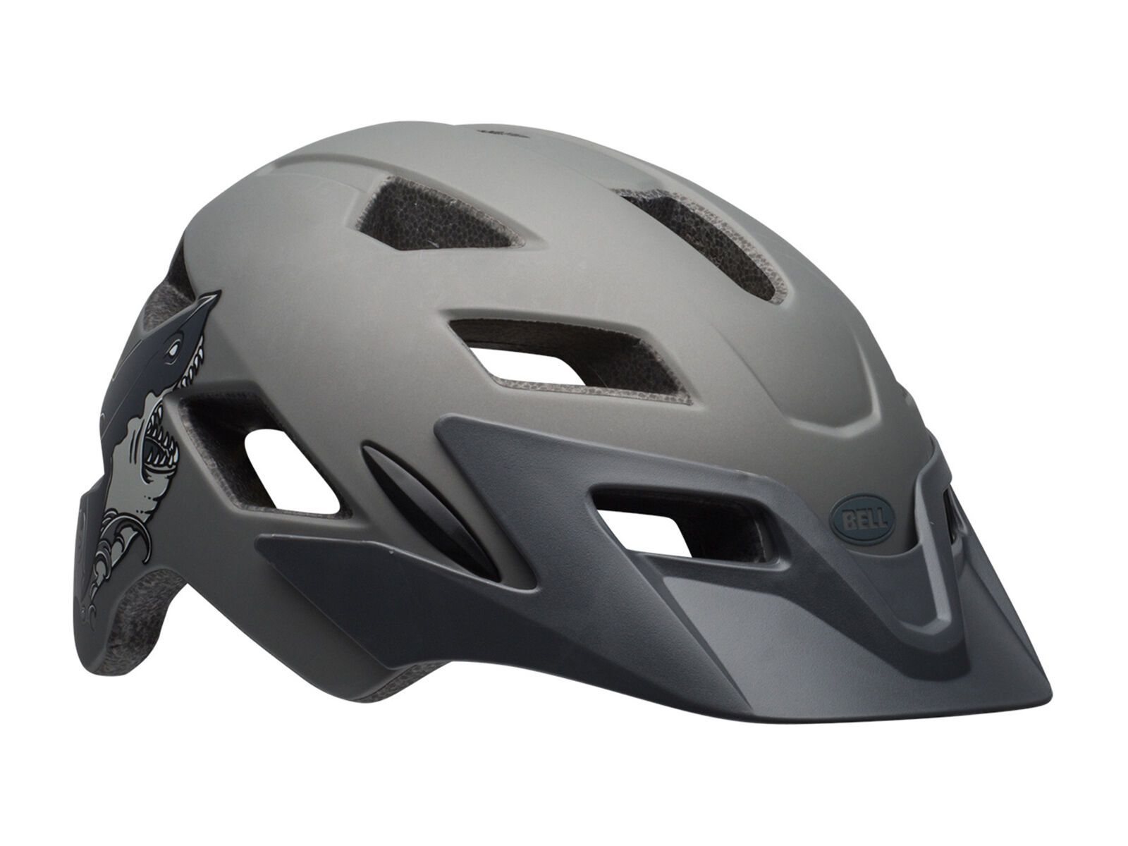 Bell Sidetrack Youth, matte titanium shark - Bild 3