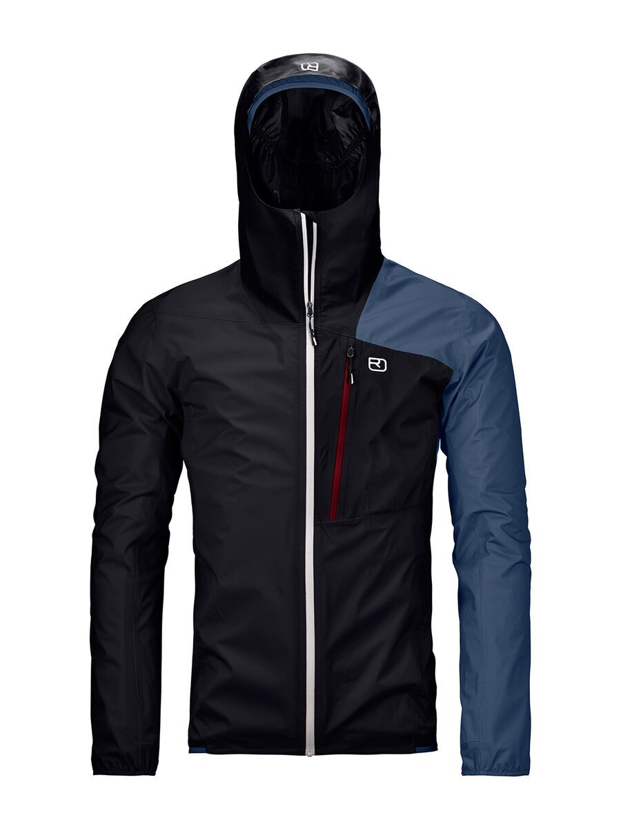 Ortovox Merino Hardshell Light 2.5l Civetta Jacket M, black raven - Bild 1