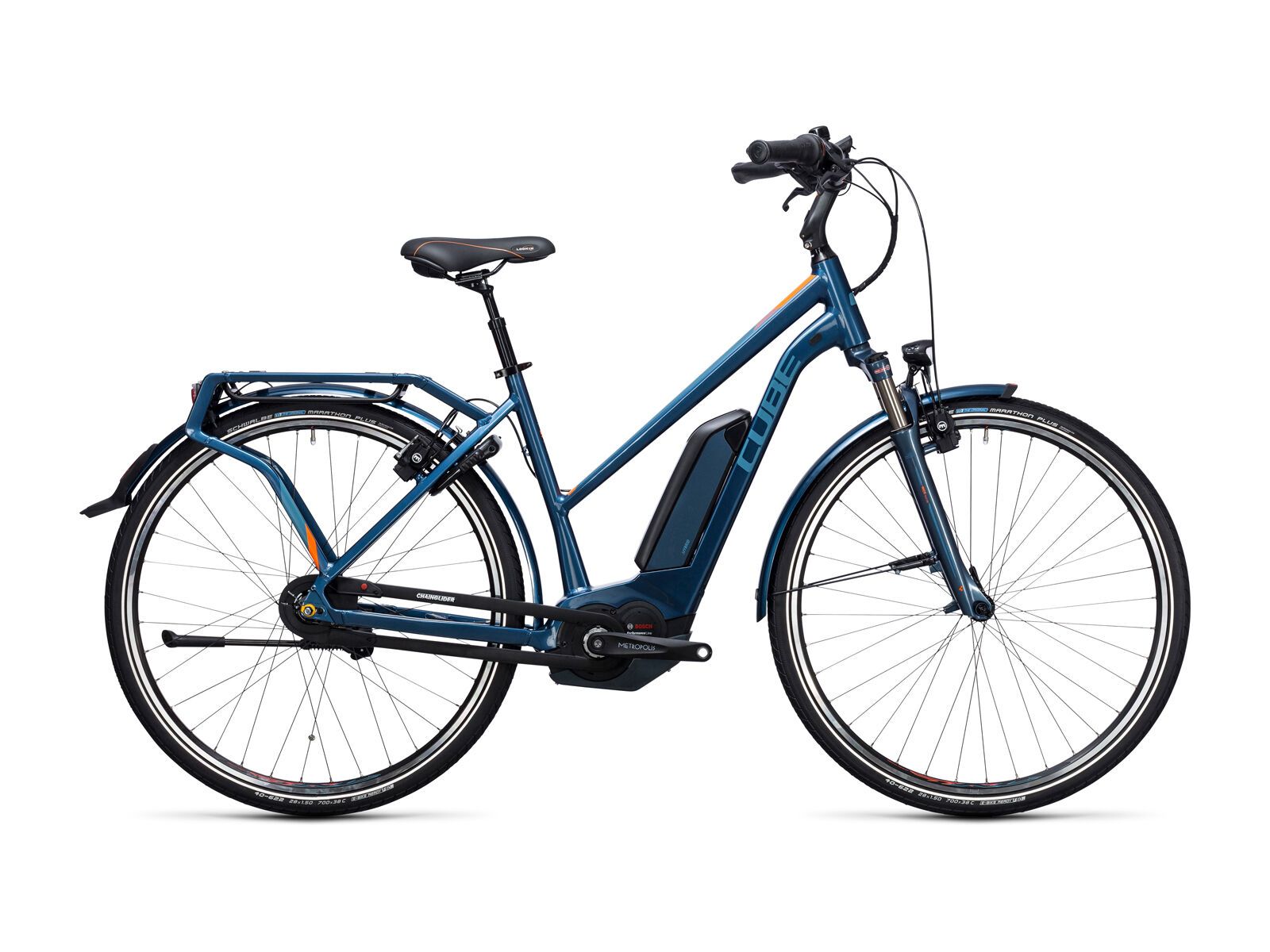 Cube Travel Hybrid Pro 500 Trapeze, smoky blue´n´flashorange - Bild 1