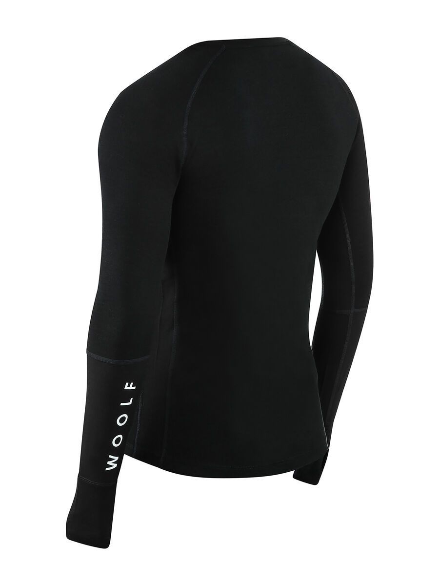 Woolf Merino Svarthetta Performance LS, black - Bild 3